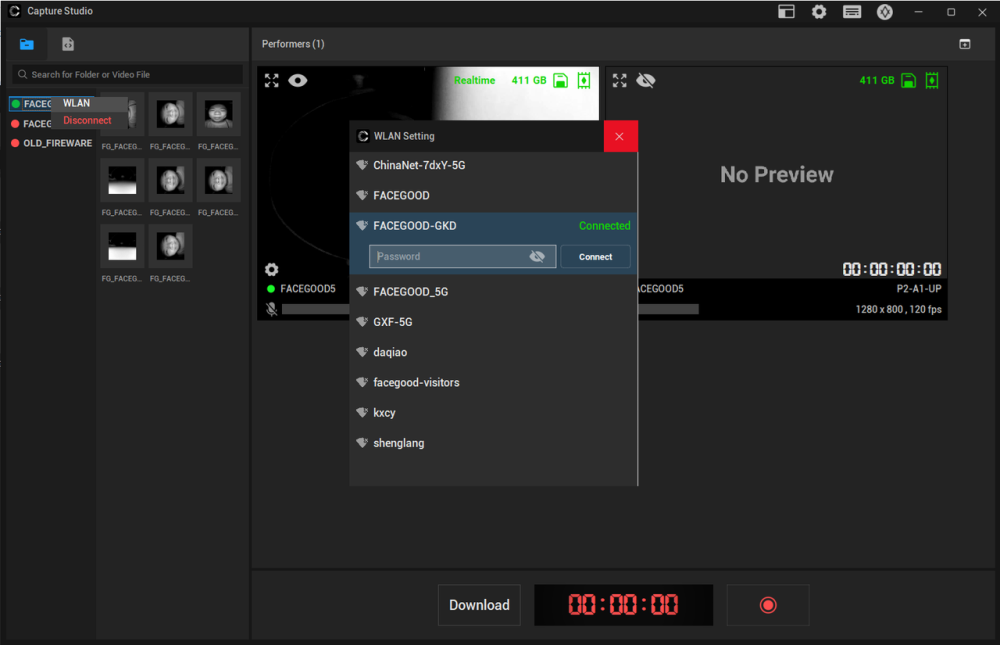 3. For wireless connection, simply right-click on the device and select "WLAN"